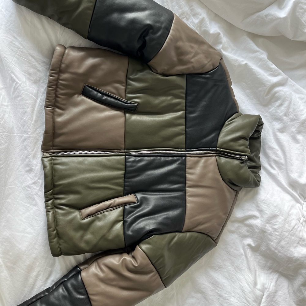 Blue Revival Colorblock Bomber Jacket